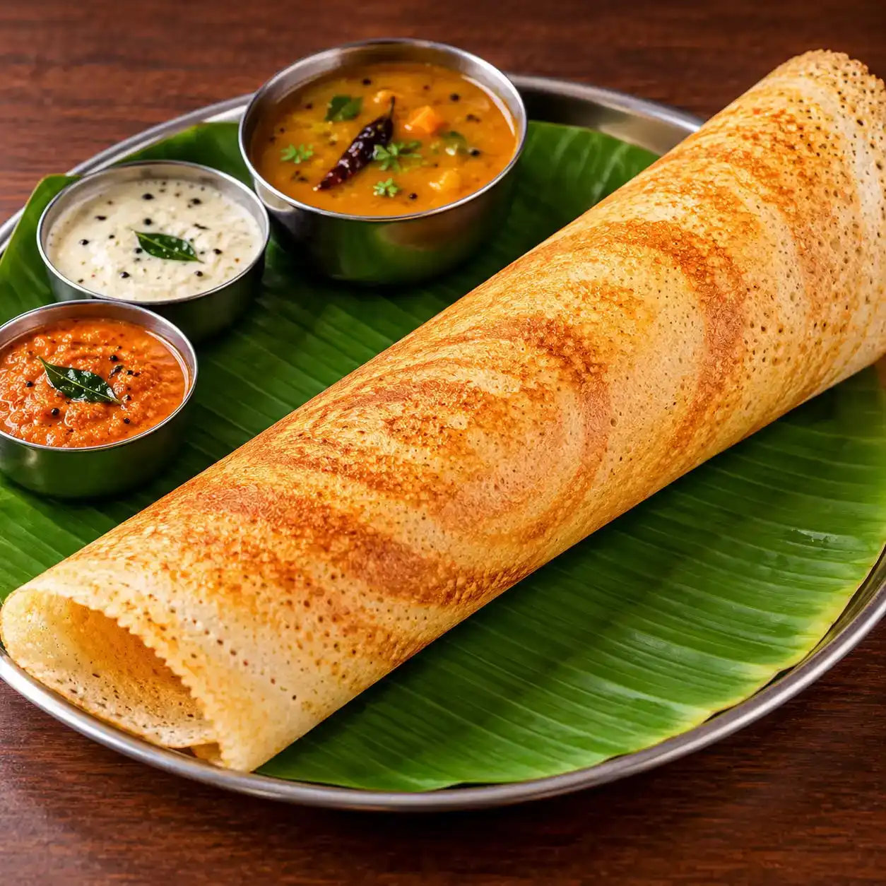 Plain Dosa — Experience the classic South Indian delight at Apna Bazar - Eatery